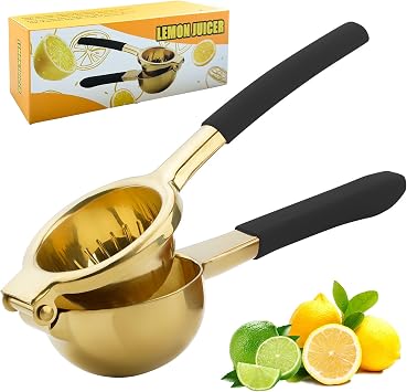 SHIKORI Lemon Squeezer,304 Stainless Steel Citrus Press Juicer