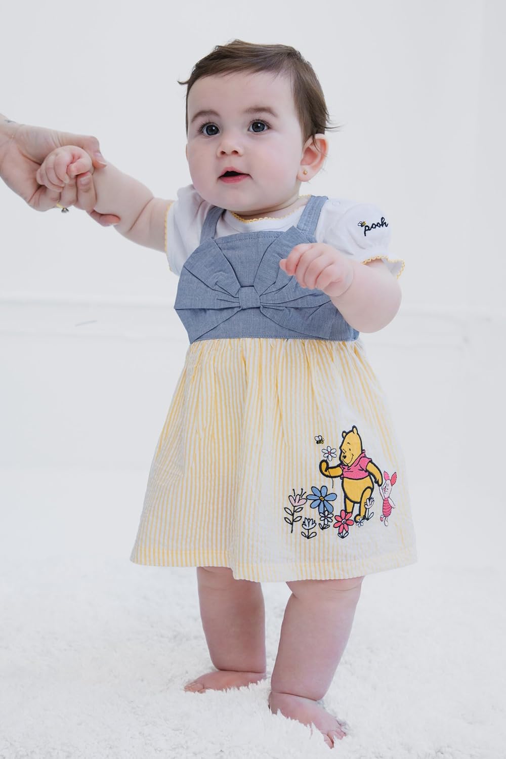 Disney Baby Girls Bodysuit and Square Neck Dress Outfit Set Newborn to Infant Sizes (Newborn - 24 Months) - Image 2