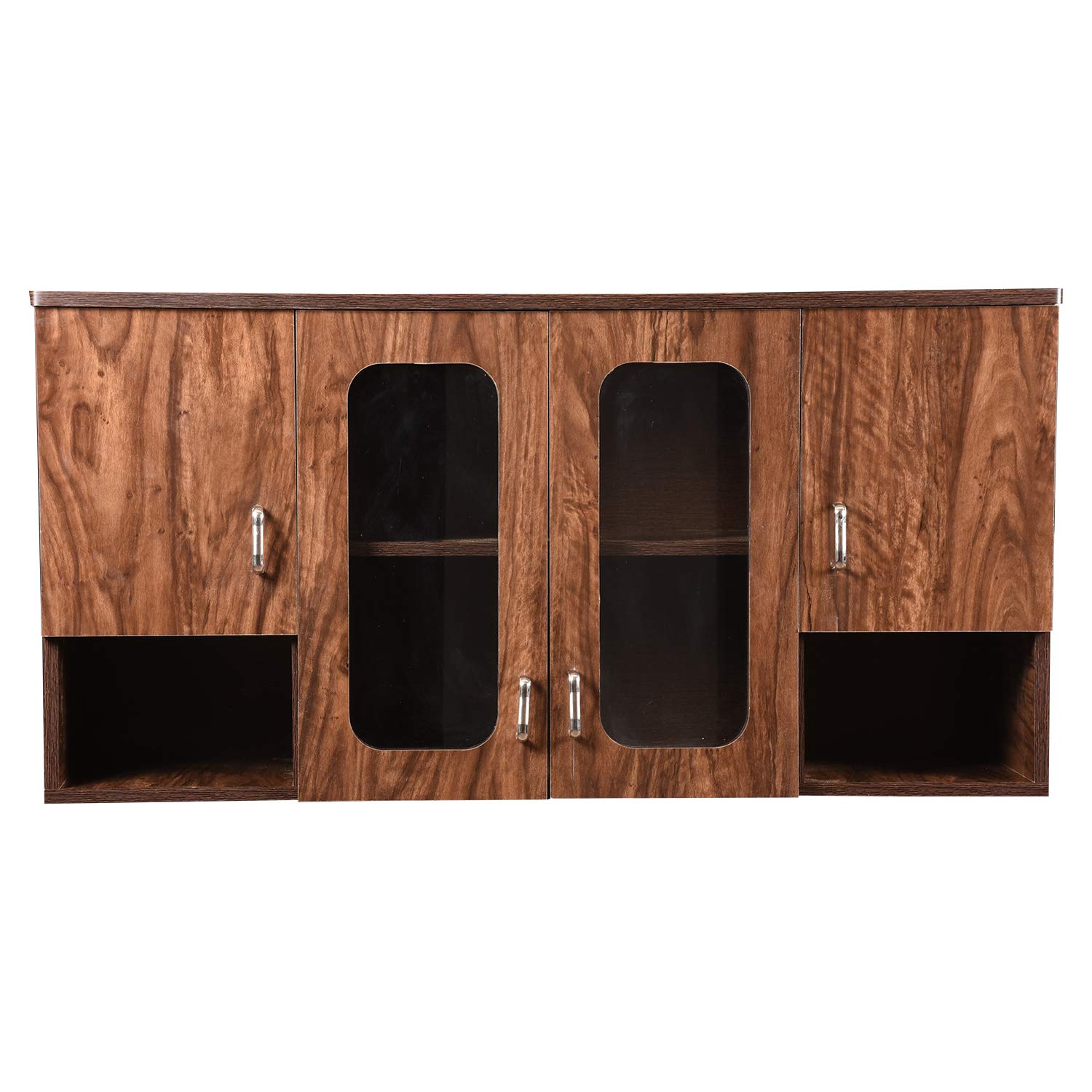 Hexagon Furnitures Wooden Orchid Light Glossy Modular Kitchen Cabinet (Brown)-image-33