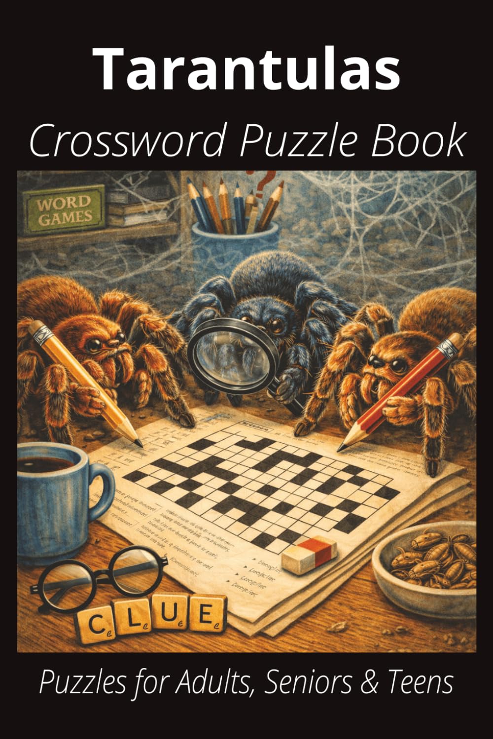 Tarantula Crossword Puzzle Book: Easy-to-Read Crossword Puzzles About Tarantulas – Exotic or Less Common Pets, Feeding, Care, Fun Facts & More | 6x9”, ... Lovers, Vacations, and Relaxing Moments