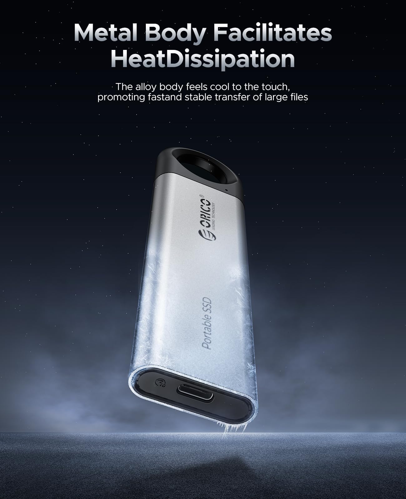 ORICO C10 1TB External SSD up to 1050MB/s,USB 3.2 Gen2,Hanging Hole Design