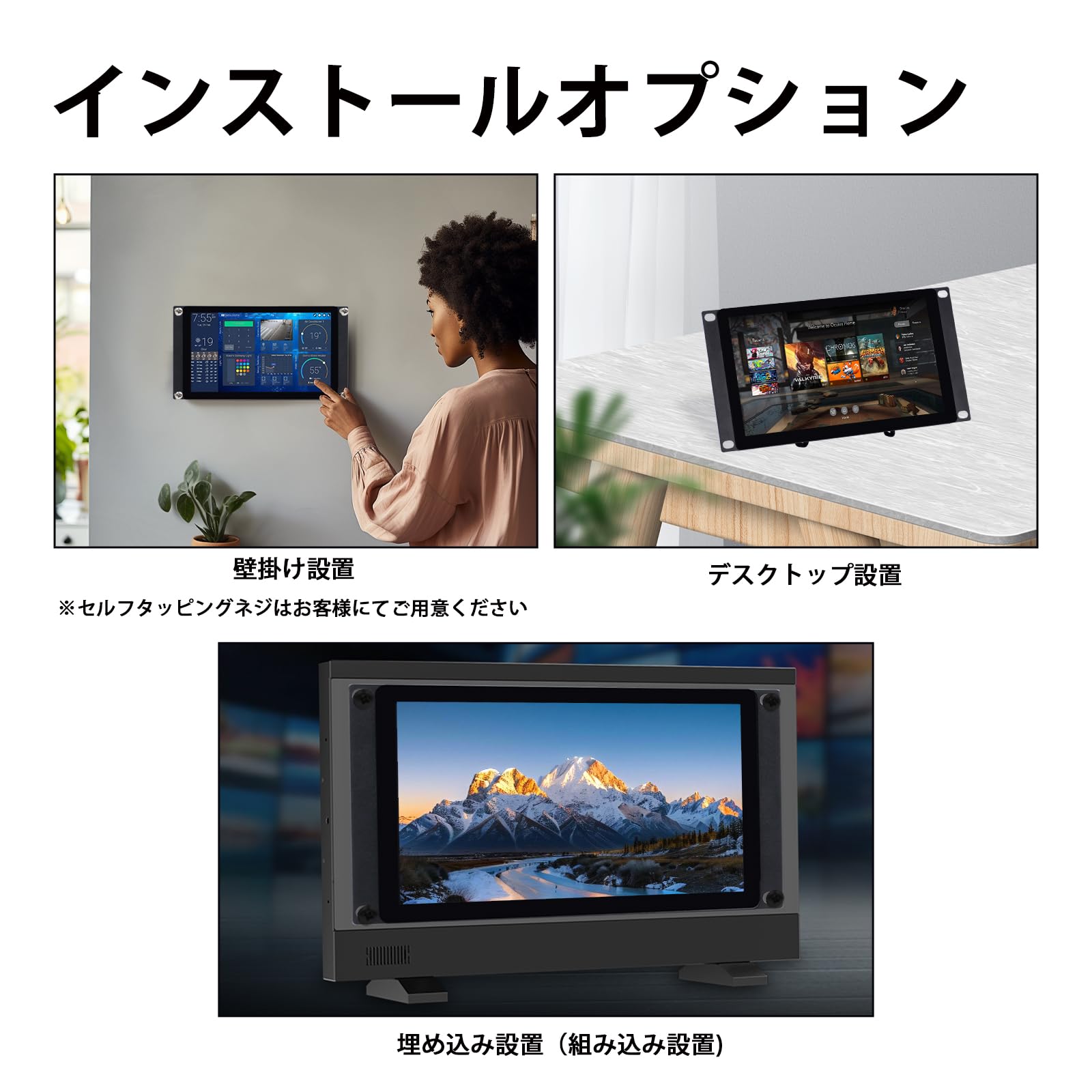 Amazon.co.jp: GeeekPi 9インチ 1280x720 TFT LCDタッチスクリーン