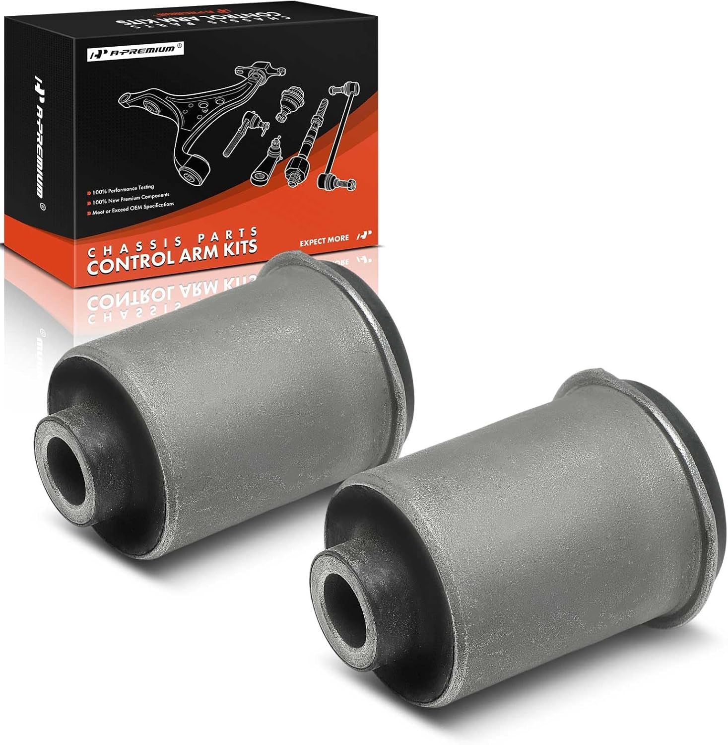 A-Premium 2 x Front Rearward Lower Control Arm Bushing Kit, Compatible with Chevrolet Colorado 2004-2012 & GMC Canyon 2004-2012 & Hummer H3 2006-2010, H3T 2009-2010