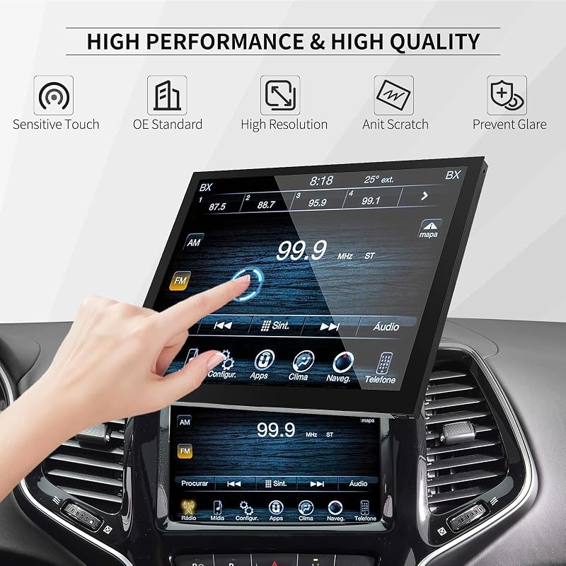 KAOLALI 8,4" Uconnect LCD Érintőképernyős Kijelző - Chrysler, Dodge, Jeep Navigációs Monitor, LA084X01(SL) Modell Kompatibilis