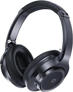 Falebare Headphones Bluetooth Wireless Over Ear 70H Playtime HiFi Stereo Bluetooth Headphones with Microphone Foldable Lightweight Wireless Earbuds for Travel Callphone