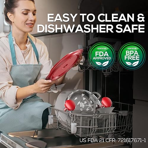 Miniatura 22 de Trituradora de pollo profesional, trituradora de pechuga de pollo visible de 10.8 pulgadas, máquina trituradora de carne grande, mango ergonómico