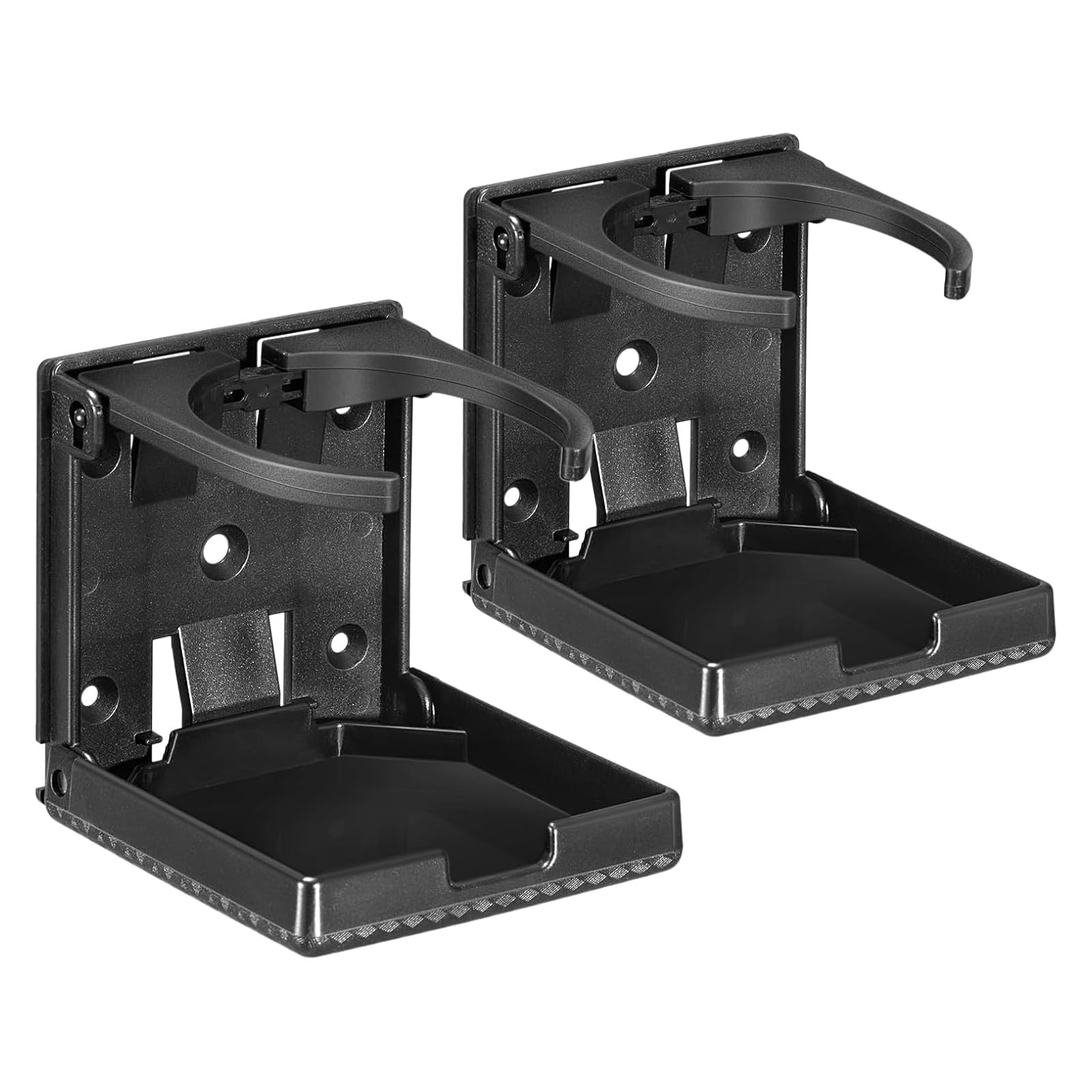Uraoiac 2pcs Adjustable Folding Cup Holder Fit Most Size Mugs Bottle Wall Drink Holder Car Water Bottle Holder for Trucks, RVs, Vans, Boats, Campers, Caravans 60-100MM