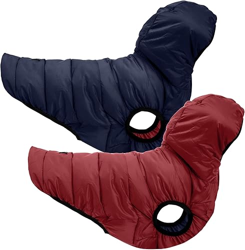 Pawtitas Chaqueta reversible resistente al viento para perro, resistente al agua, abrigo para perro para invierno para mantener a tu cachorro