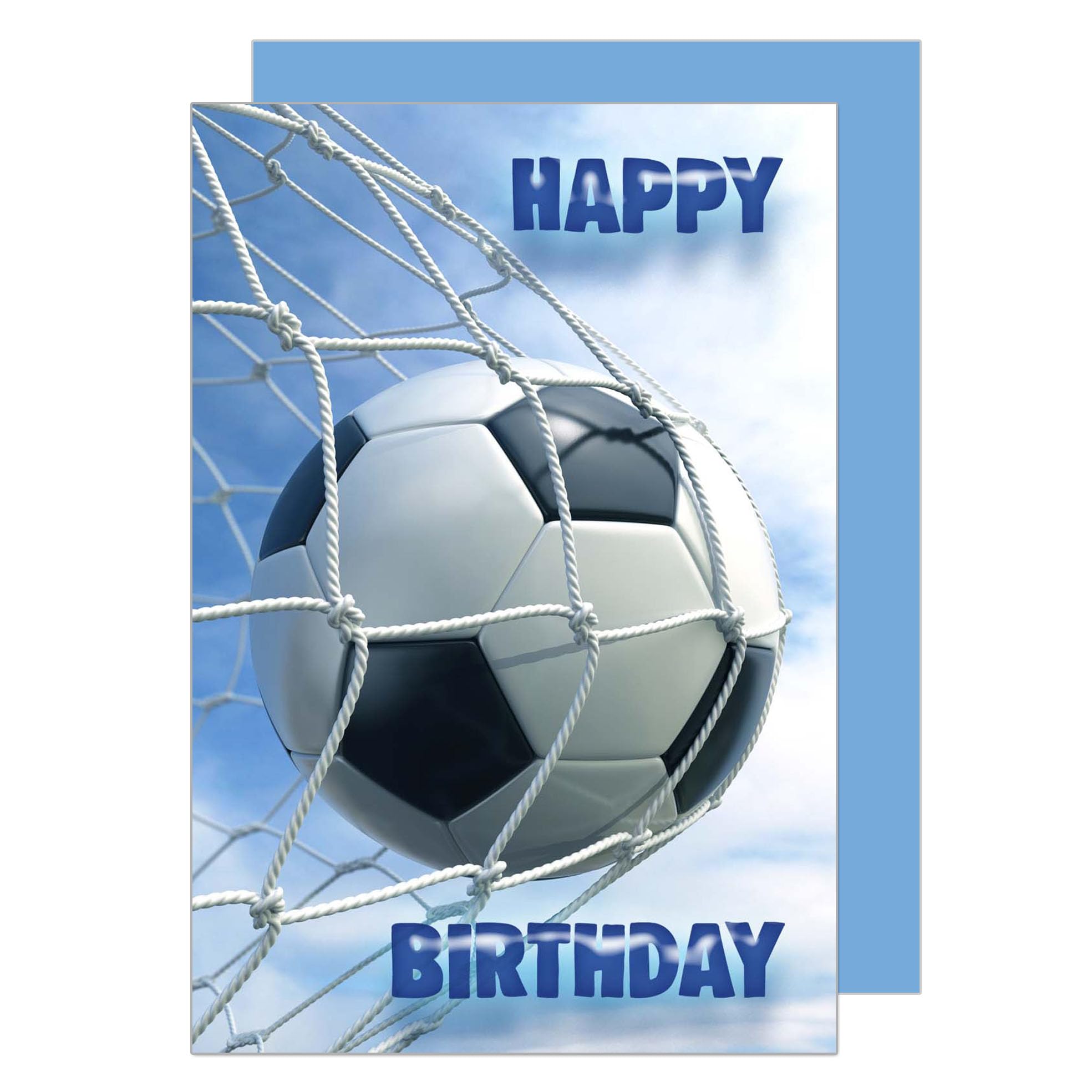 Biglietto Di Auguri Di Compleanno Per Papà Tema Calcio – Cartolina 127x178mm Con Busta Per Fan Di Ronaldo, Liverpool, City O United
