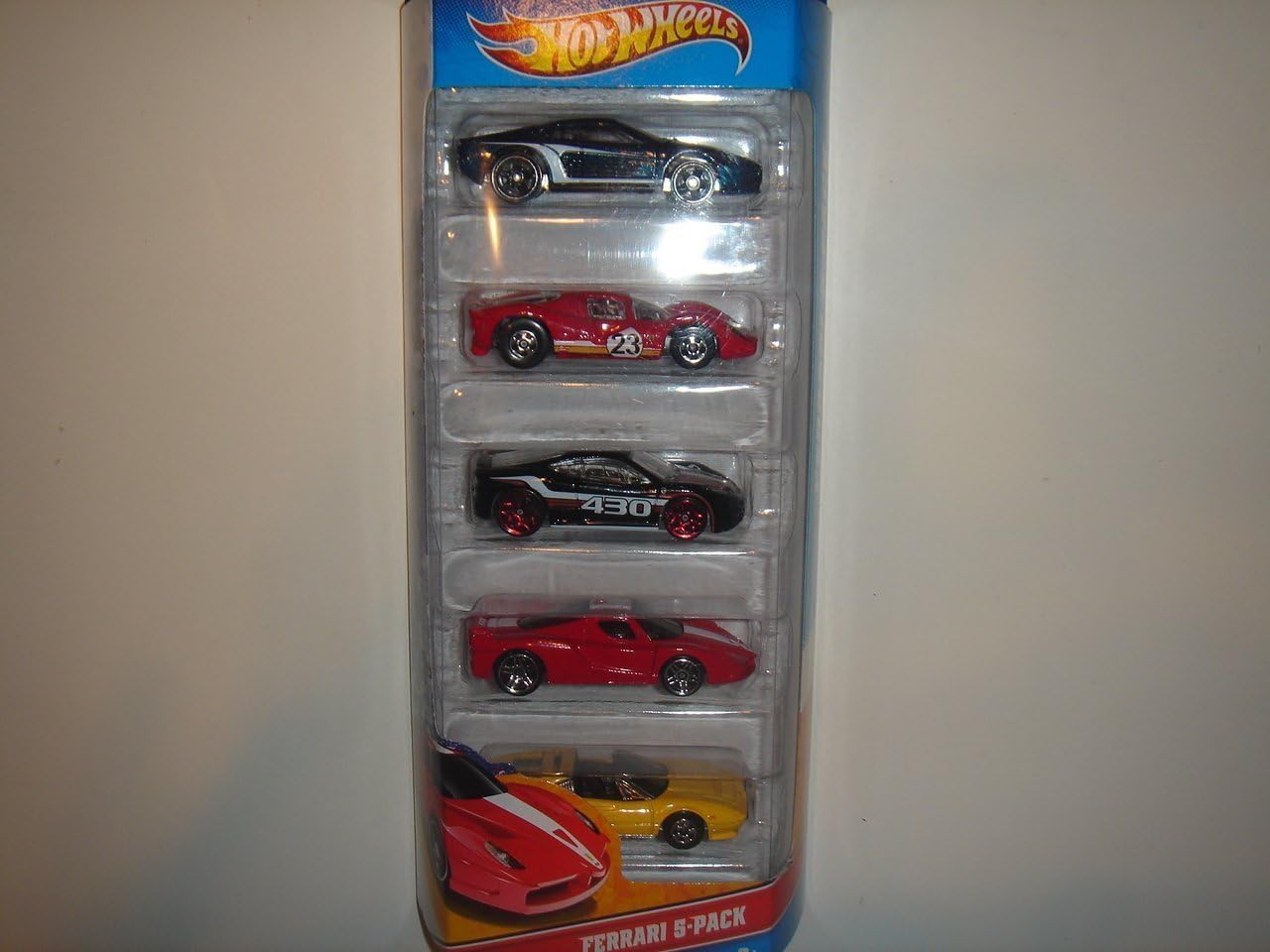2012 Hot Wheels Ferrari 5-Pack 512M/P4/F430 Challenge/FXX/308 GTS