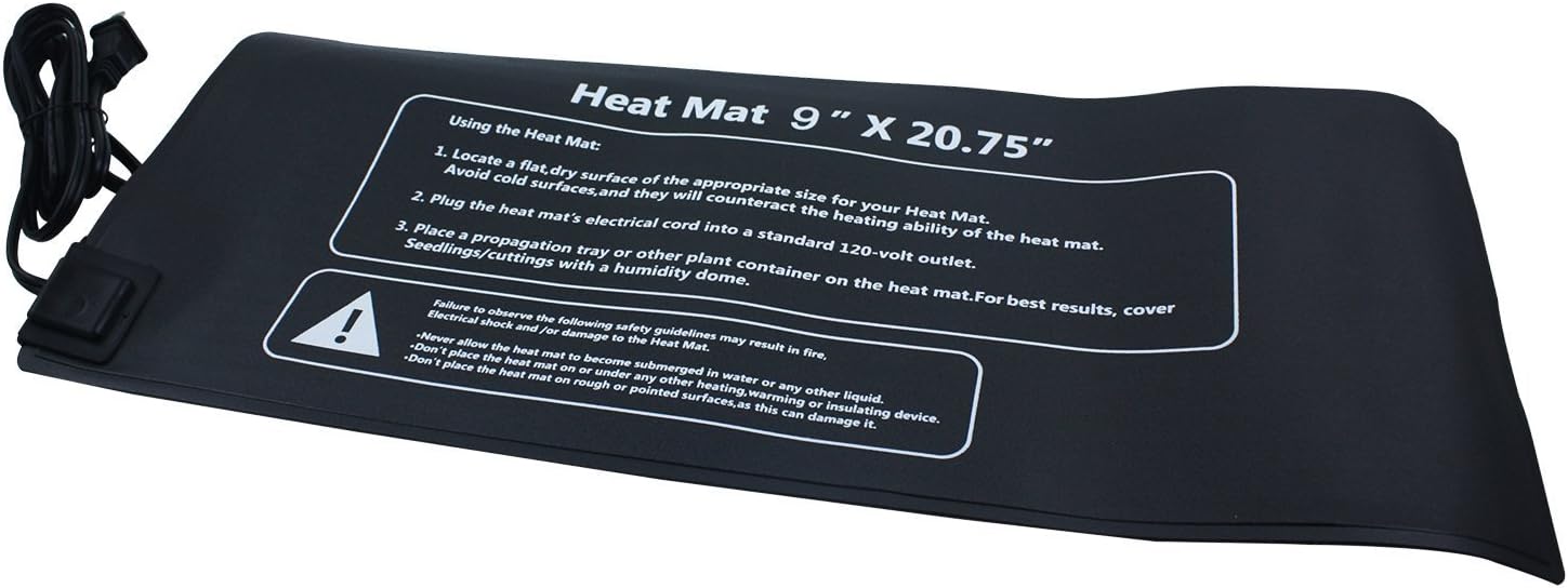 Generic 10"x20" Seedling Heat Mat for Propagation and Cloning