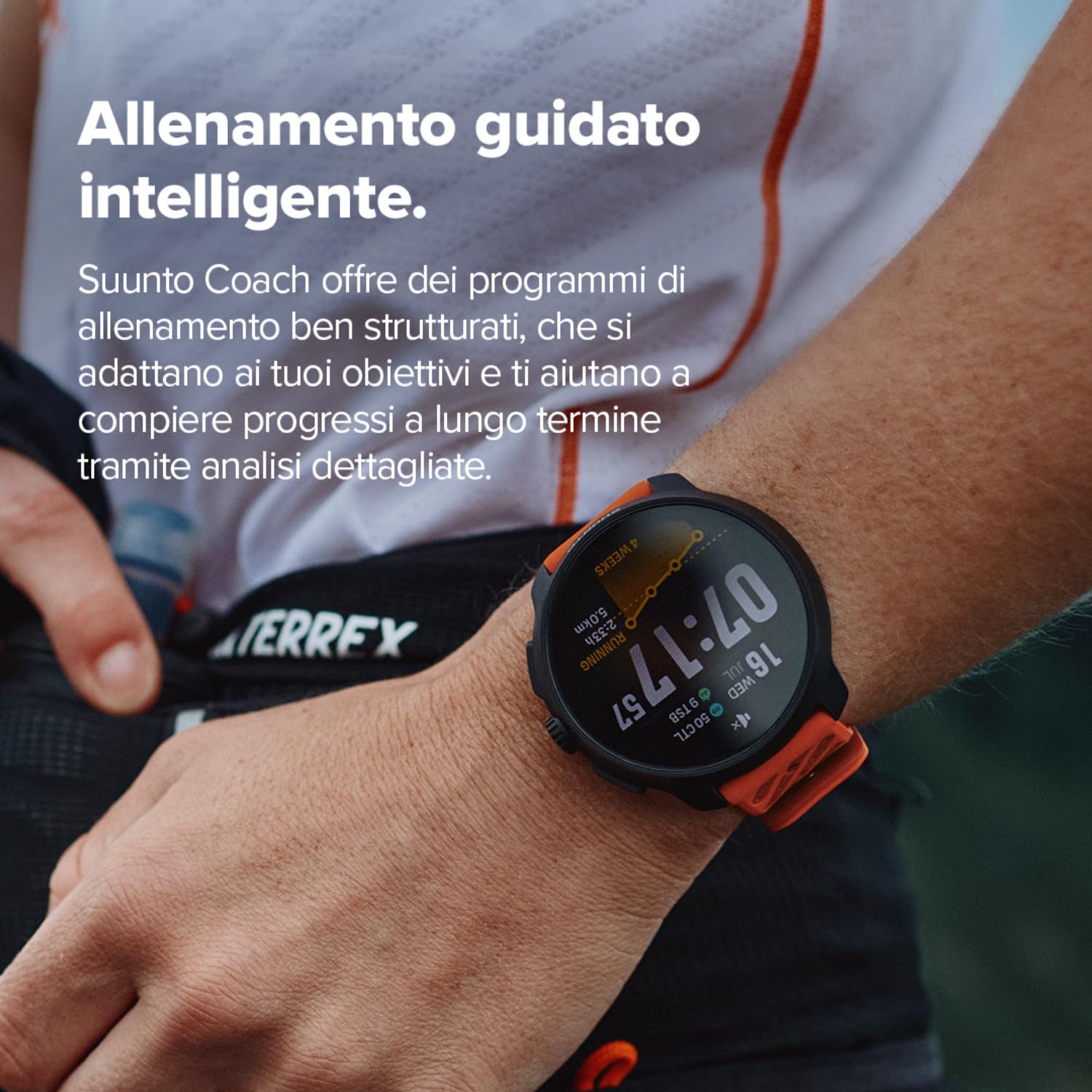 SUUNTO Race 2 Orologio Sportivo GPS, 115+ Modalità Sportive, GPS Dual-Band, Display AMOLED Ampio, Batteria fino a 16 Giorni, Mappe Offline Globali, per Corsa, Ciclismo e Allenamento Outdoor