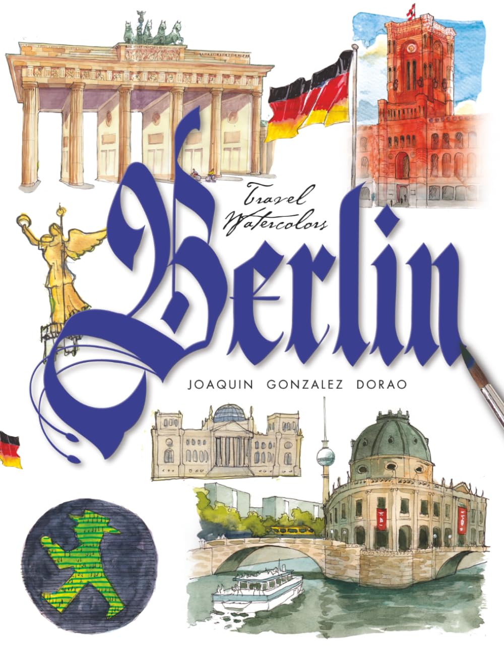 Aquarelles de voyage Berlin idéales pour peindre en terrasse et carnet de route
