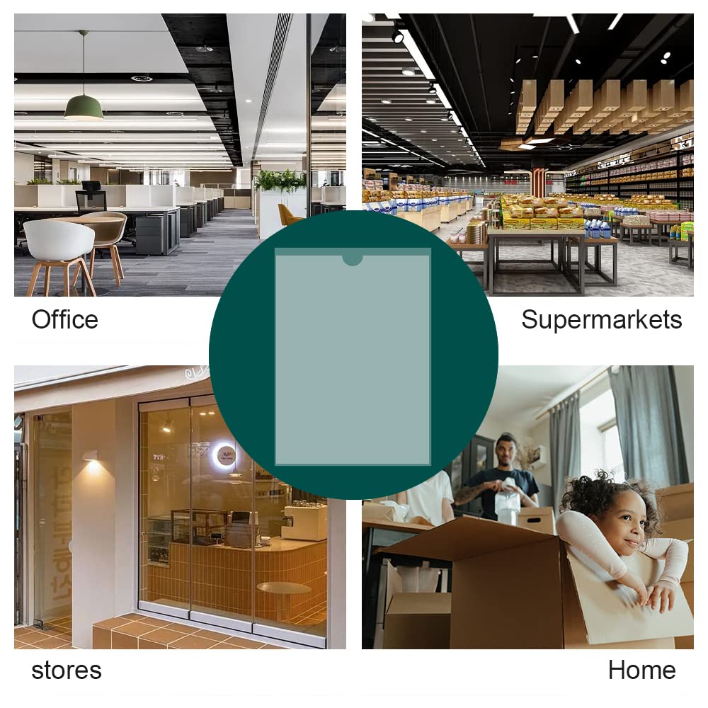 HLIWS A4 Tasche autoadesive per carte di credito-6 Pezzi Trasparente Autoadesivo Supporto,portacarte plastica,per Auto, Distintivi, Parabrezza(Dimensione interna:21 * 29,7cm)