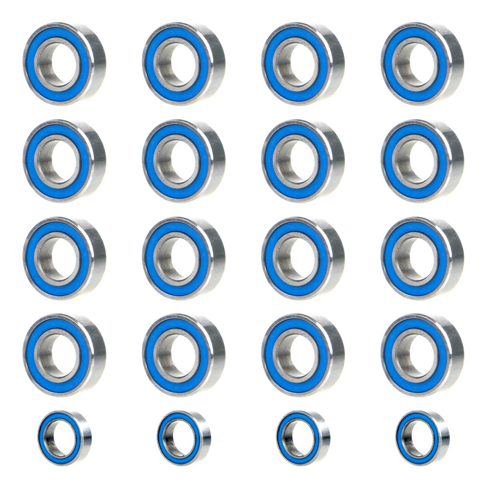 TOOMOD Bullhead Bearings with Dust Caps for Tamiya RC Bullhead Super ClodBuster Chassis Upgrade Parts