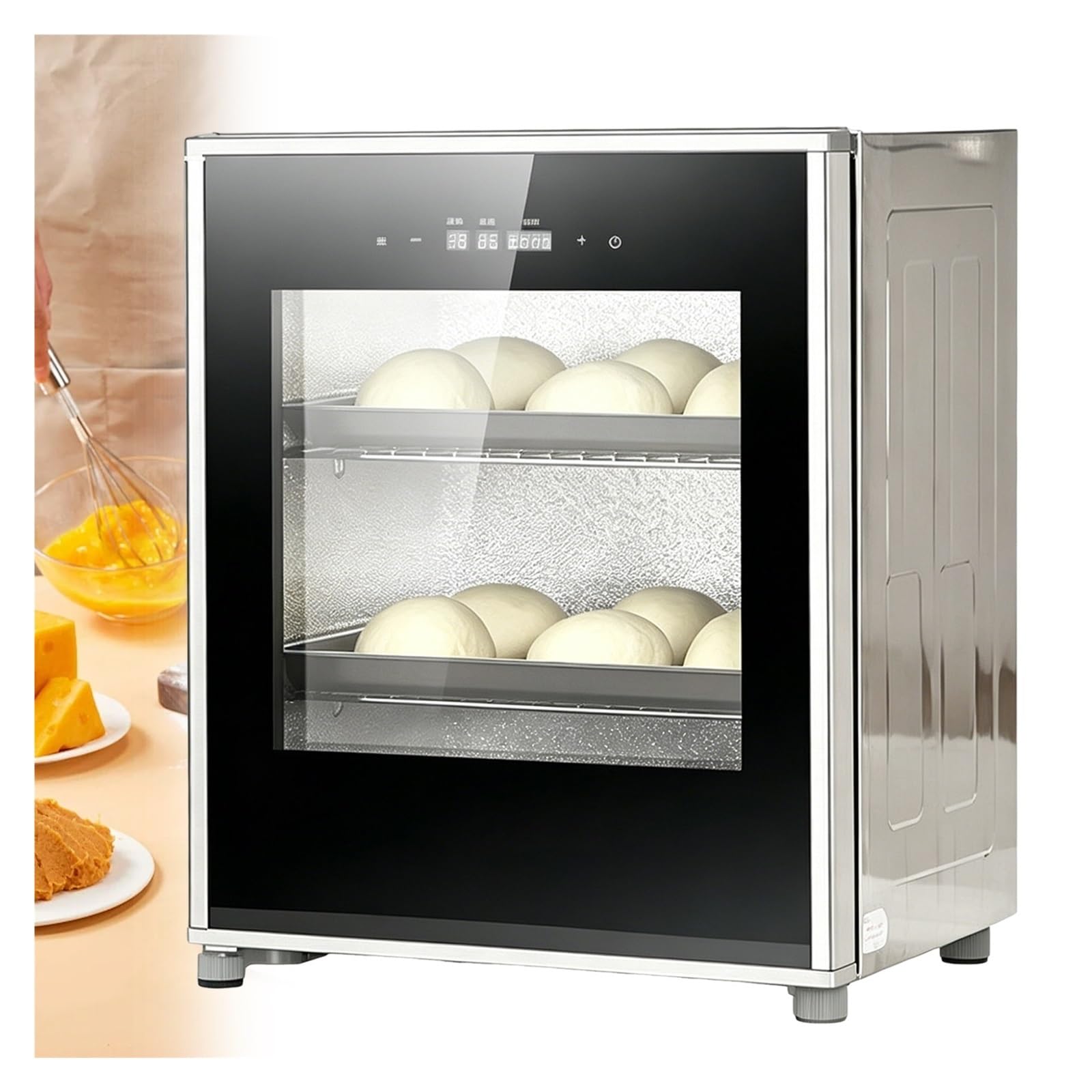 Kiboom 220V Electric Dough Proofer Machine, 40L Bread Fermentation Box, Temperature Range 20–50 °C, Adjustable Temperature And Time, For Making Sourdough, Yogurt, And Natto