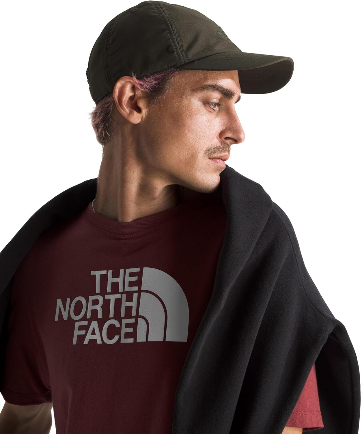 THE NORTH FACE Men's Core Half Dome Short-sleeve Tee | Regular Fit Cotton Shirt With Graphic Design & Ribbed Collar - Image 3