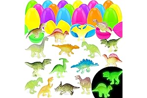 Prefilled Easter Eggs Pinata Fillers with Dinosaur Toys to Glow in Dark