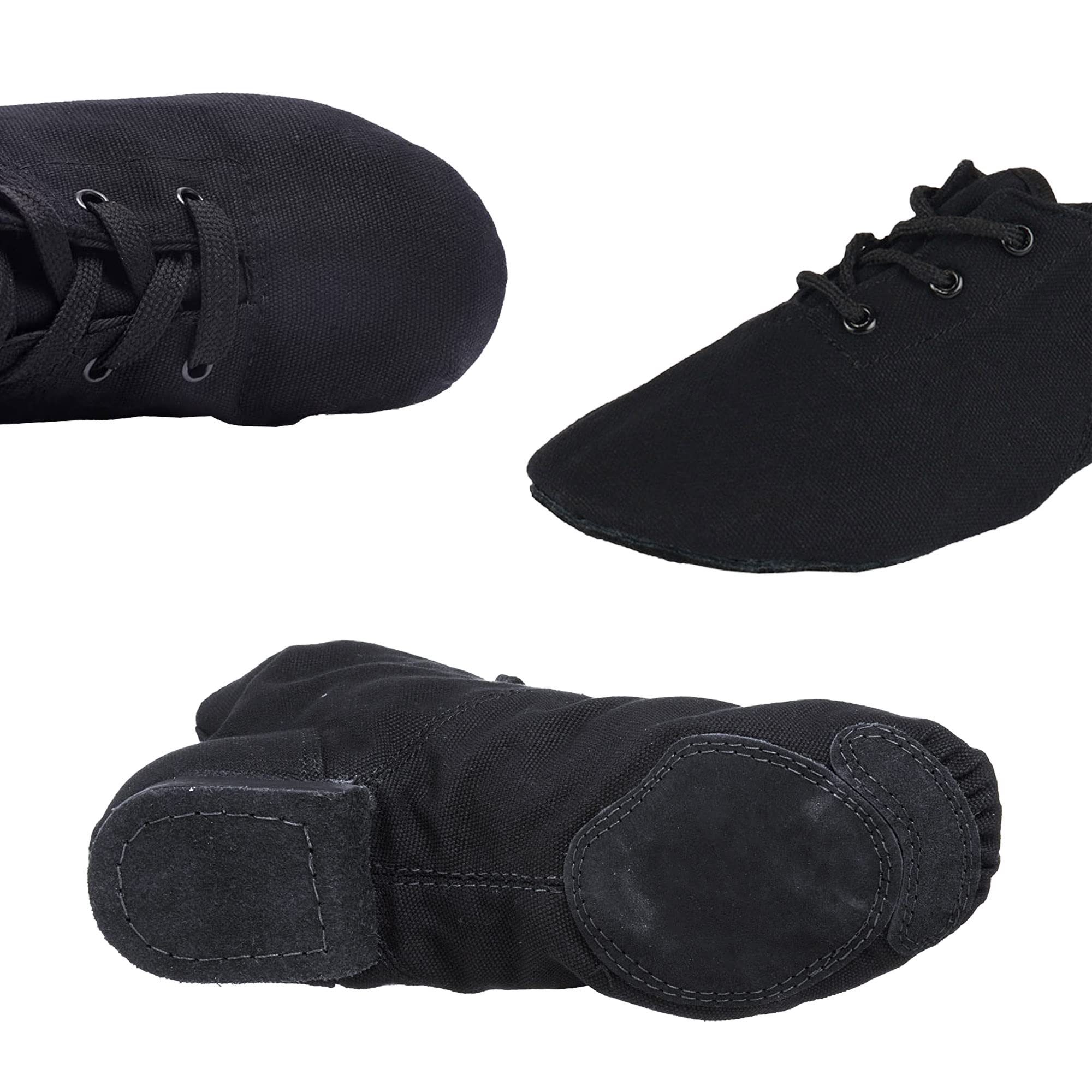 Unsex Modern Lace-up Canvas Jazz Stage Ballet Dance Shoes Boot Soft Sole