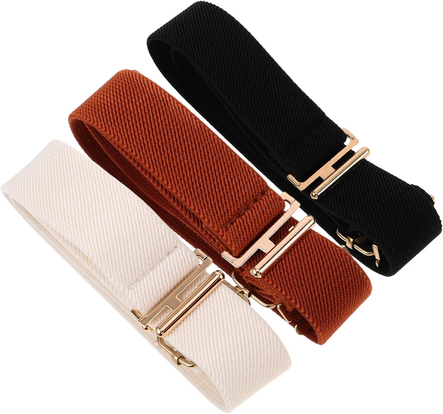 COLLBATH 3pcs Elastic Adjustable Waist Belts for Boys and Softball Uniform Stretch Waistband School and Outdoor Activity Belt