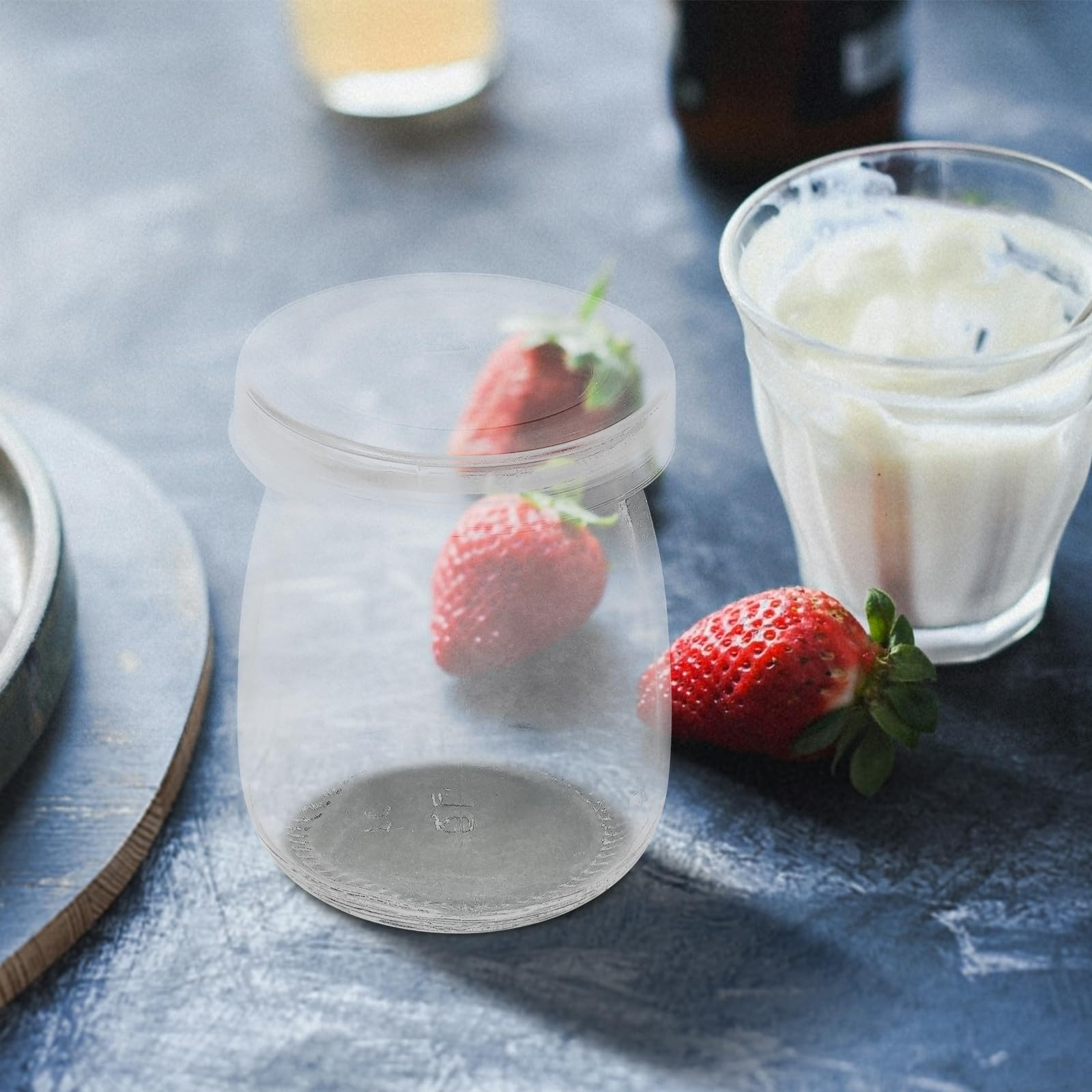 GALPADA 12 Bocaux en Verre 100ml pour Yaourtière, Récipients Réutilisables Élégants Desserts, Lot de 12 pour Présentation Raffinée en Événement