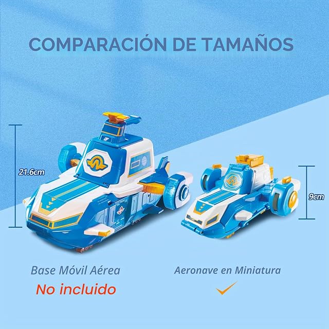 Foto 8 de 8 de Super Wings World Aircraft Playset con 2'' Jett Transform-A-BOT, se transforma en una Pista móvil