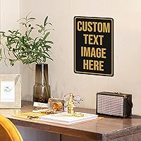 Vista 5 de Custom Signs,Custom Sign, Metal Sign Customized Sign Personalized Metal Signs Make Your Own Sign With Text Logo Image For Office Business Workplace