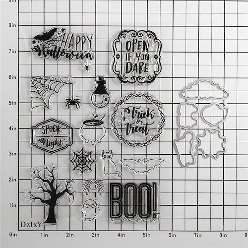 Miniatura 7 de DzIxY Juego de sellos transparentes y troqueles de corte de metal para hacer tarjetas, álbumes de recortes, suministros de papel, sellos, bolsillos