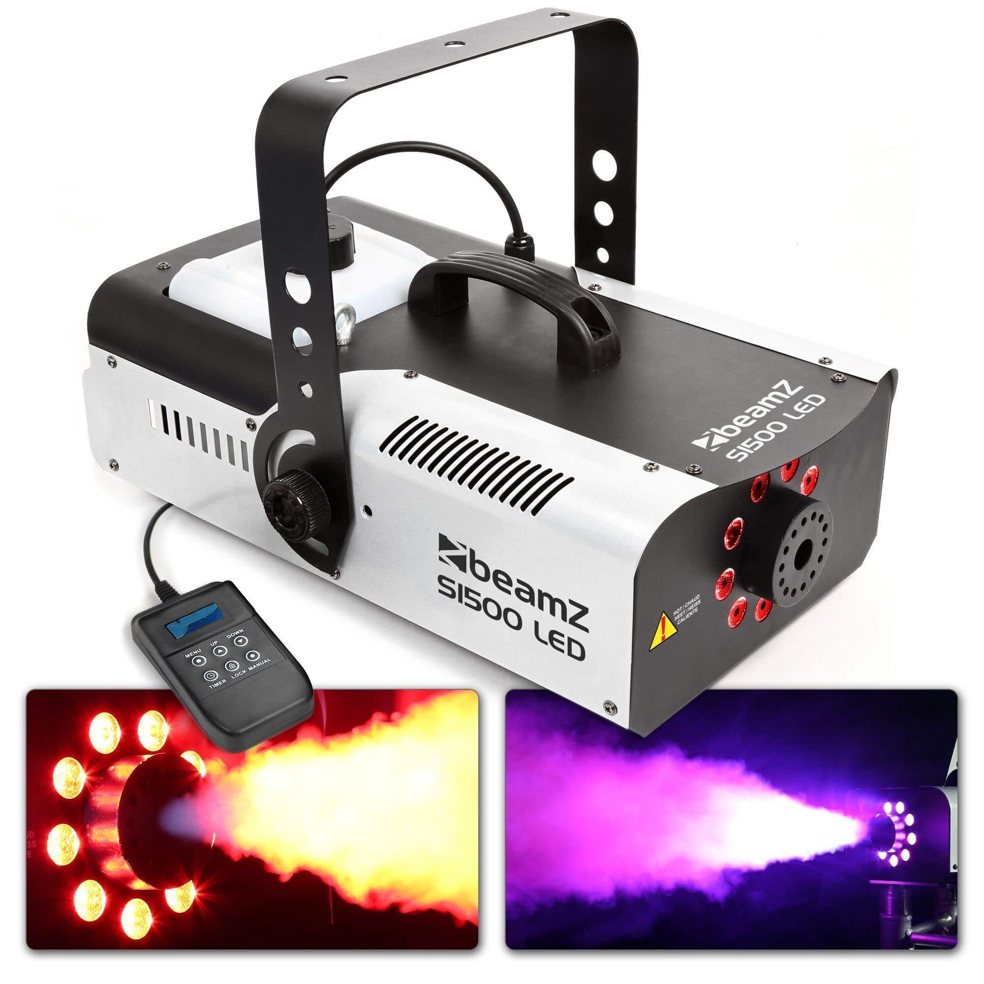 BeamZ S1500LED Smoke machine 2,5 L Nero, Bianco 1500 W