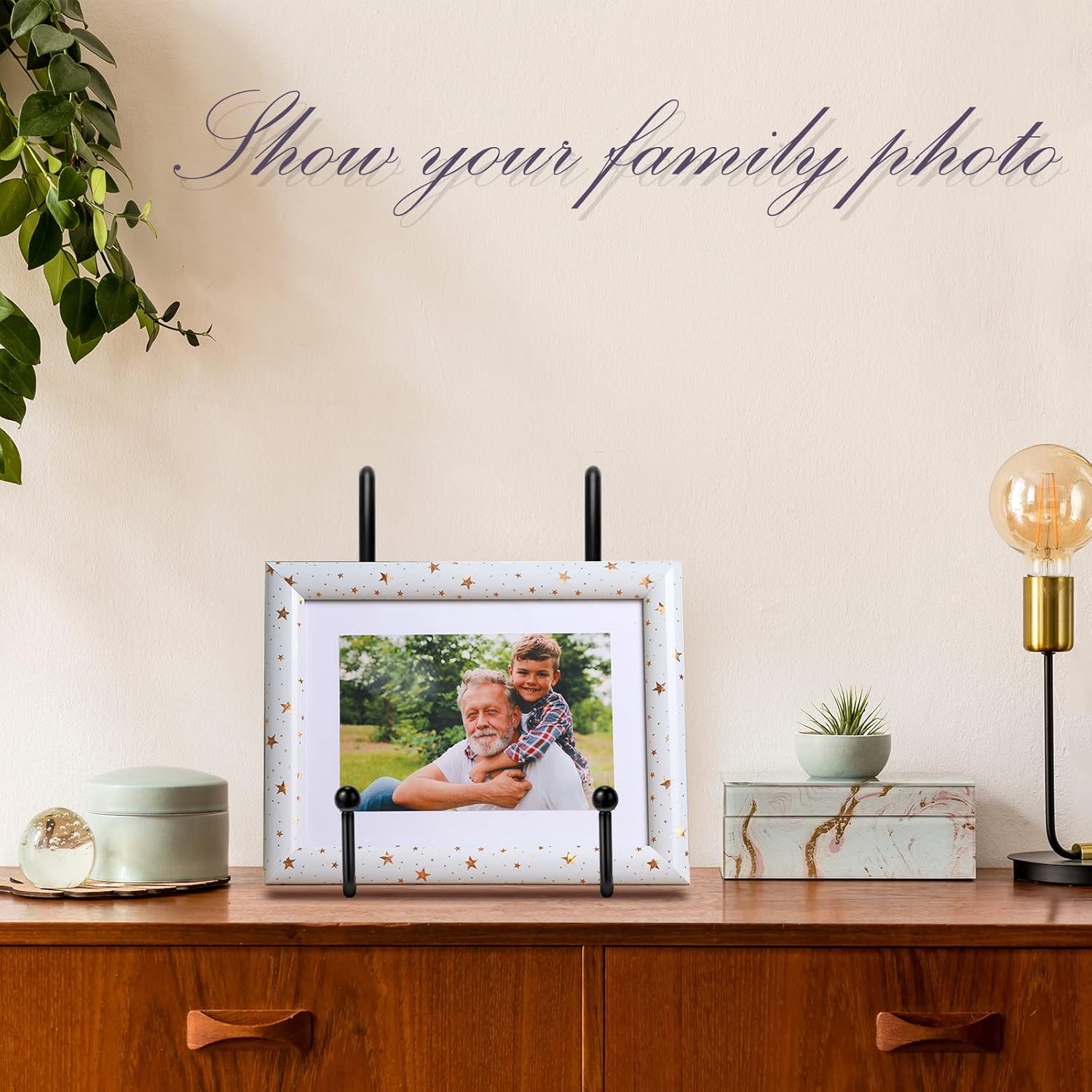 Mixweer 12 Pcs Book Stands for Display Metal Picture Frame Stand Book Plate Picture Holder Easels Photo Holder for Decorative Display(6 Inch,Black) - Image 5