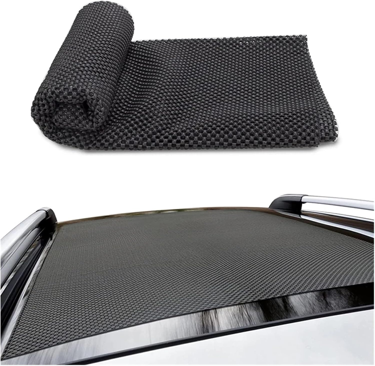 600D Cargo Bag Car Roof Cargo Carrier Universal Luggage Bag Storage Cube Bag for Travel Camping Luggage Storage Box(Non-Slip mat)