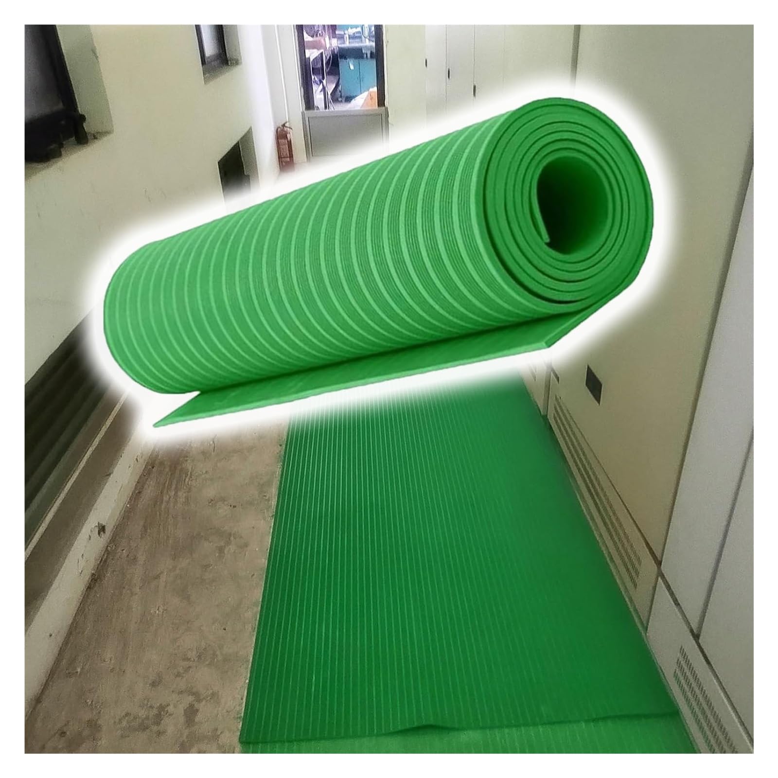 Alfombrilla Aislante, Alfombrillas aislantes de Caucho antiestático para Suelos - Alfombrilla de Aislamiento eléctrico de Alta tensión de 6-35 kV, Flexible, Antideslizante, Resistente a Alta