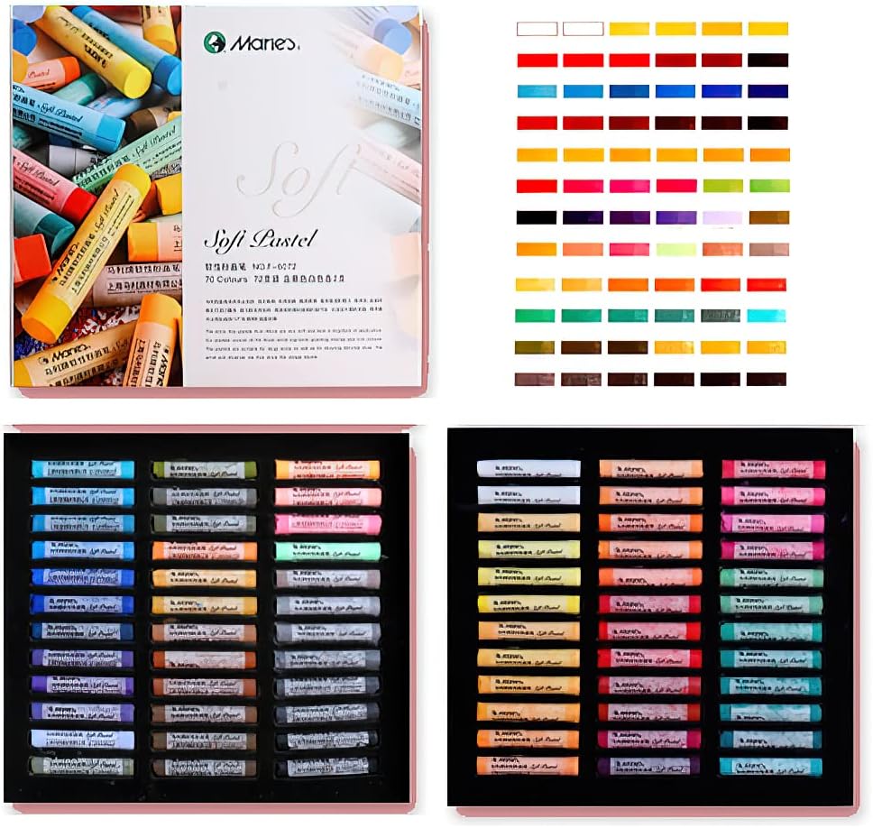YYMIYU Soft Color Chalk Pastels for Professional Artist 70 Colour