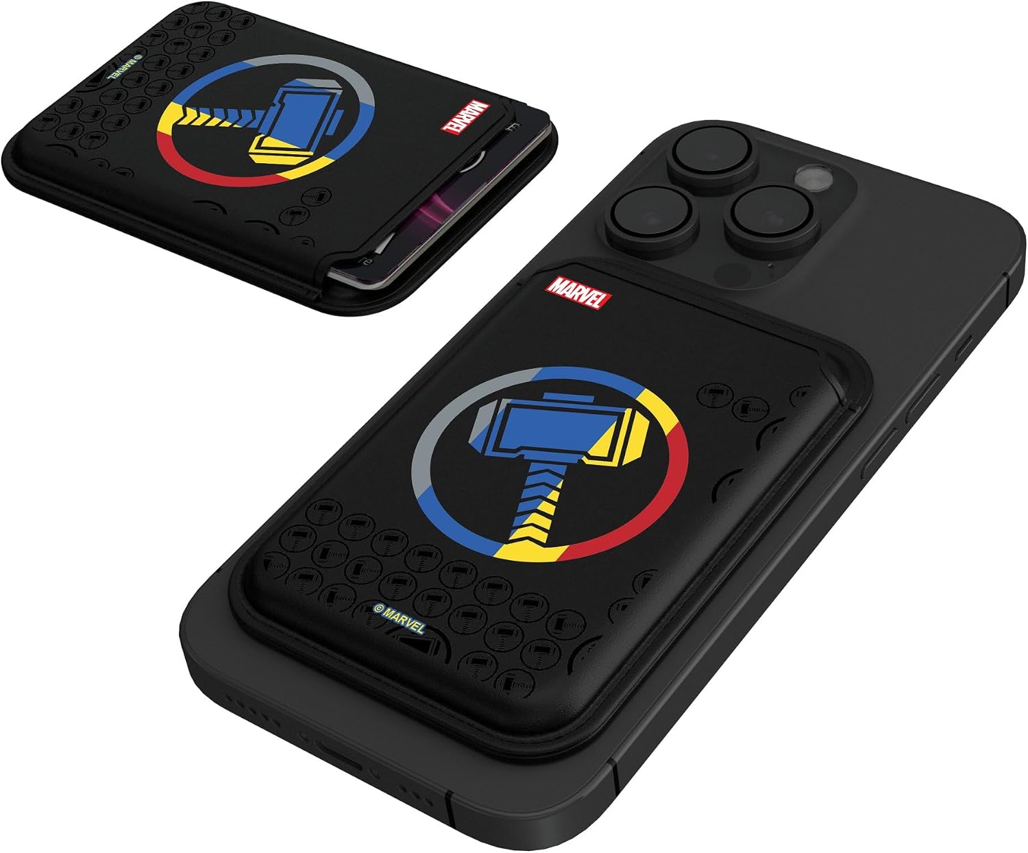 Keyscaper Marvel Avengers Iron Man Sigil Black Magnetic Credit Card Wallet