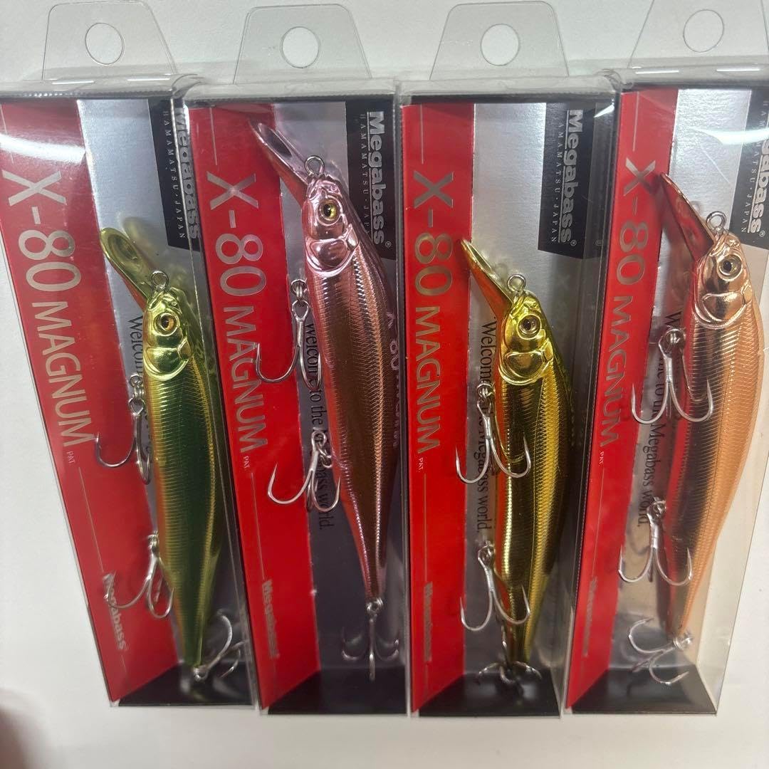 Megabass X-80 MAGNUM 2023限定カラー 4個セット Megaba X 80 MAGNUM 2023限定カラー 4個セット