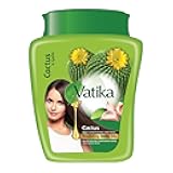 Vatika Naturals Hot Oil Hair Mask - Cactus & Garlic & Multivitamin for Dry, Damaged, Nourishing & Strengthening, Deep Conditioning for Soft, Smooth - 500ml