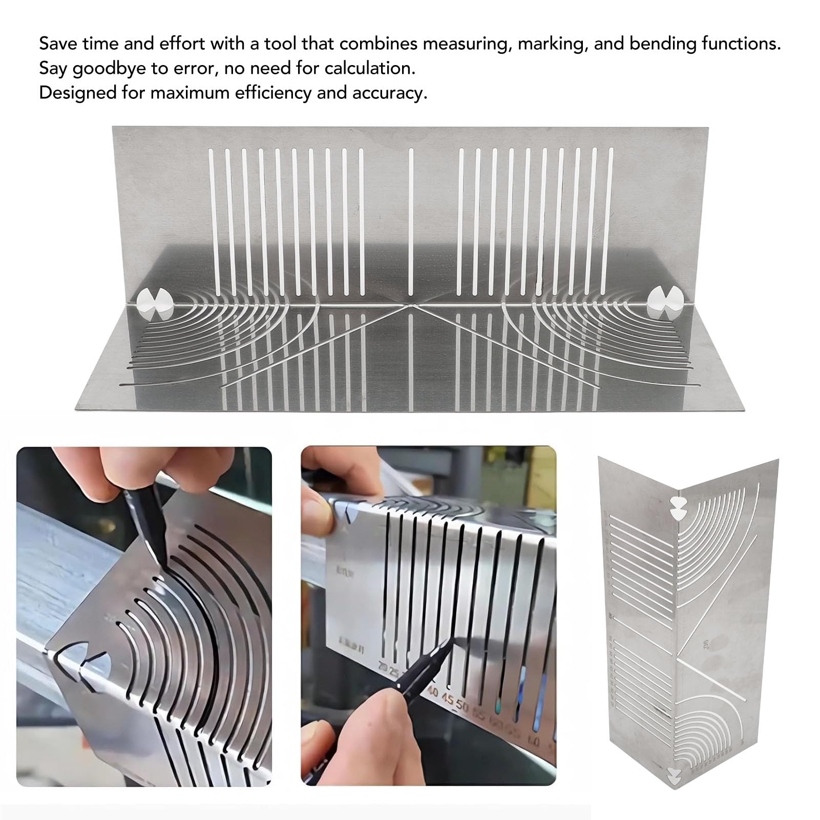 LICAEVEY Angle & Arc Marking Tool, Multi Purpose Fabrication Scribing Tool, 90° Metal Marking Tool - Image 2