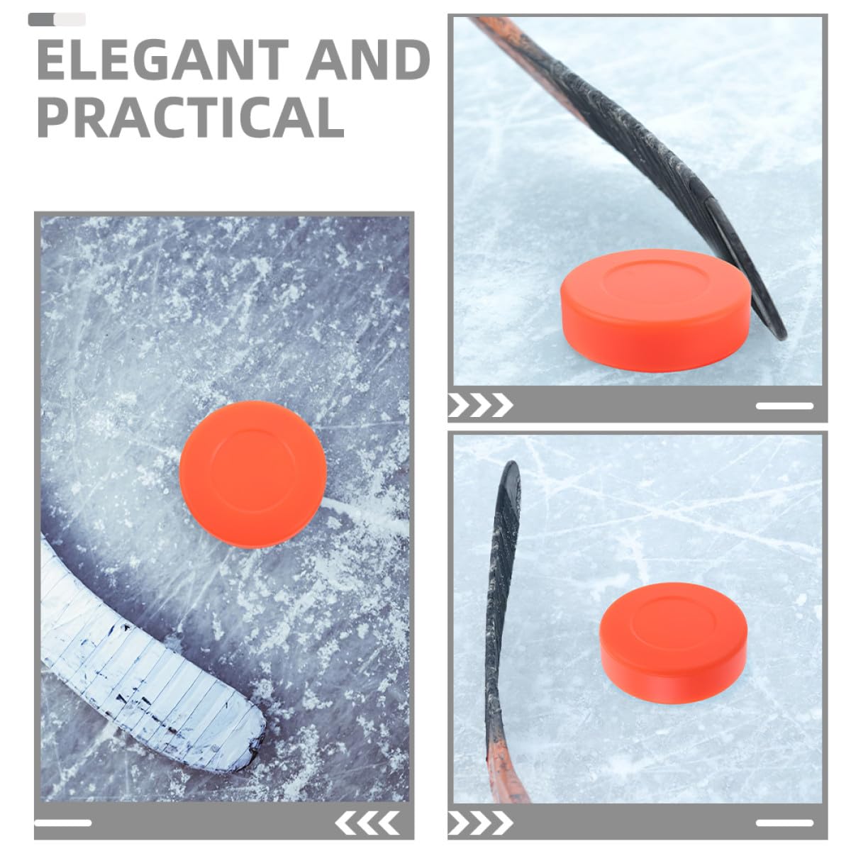 BESPORTBLE 5 Stück PVC Eishockey Pucks für Training und Wettkampf Robustes Material Vielseitig Einsetzbar Leichtes für Indoor Outdoor hockeyübungen