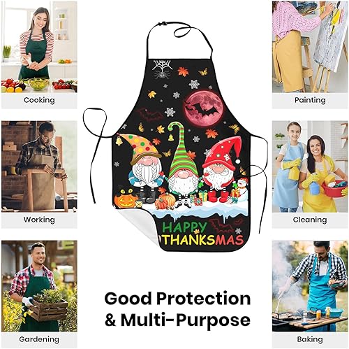 Miniatura 5 de Halloween, Acción de Gracias, regalos de Navidad para hombres, delantales para marido, esposa, amigos, delantales de chef de cocina