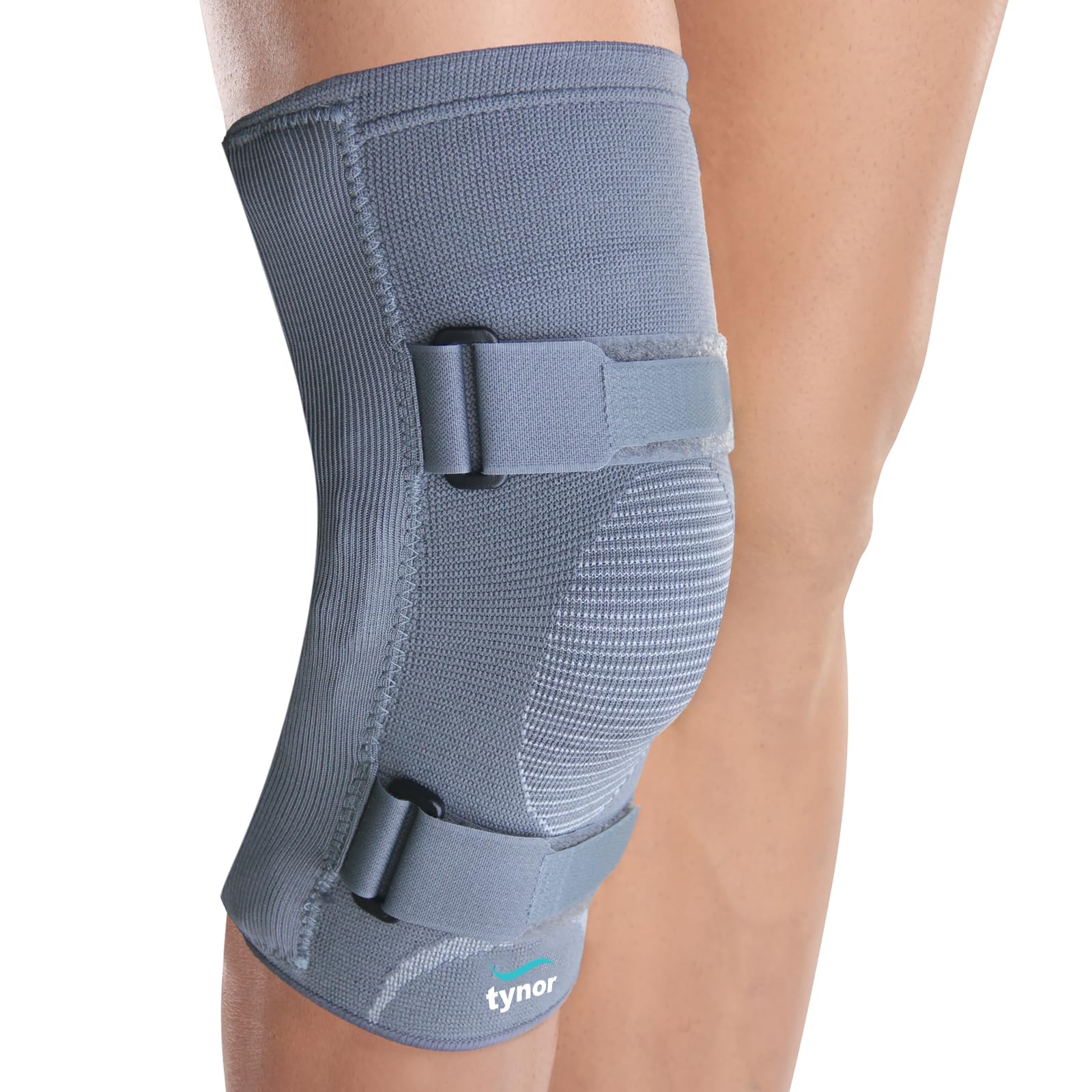 Knee Cap With Rigid Hinge, Grey, Small, 1 Unit