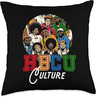 14 HBCU Dorm Room Ideas Full of Culture and Personality 52 HBCU Culture Men and Women Grad Throw Pillow