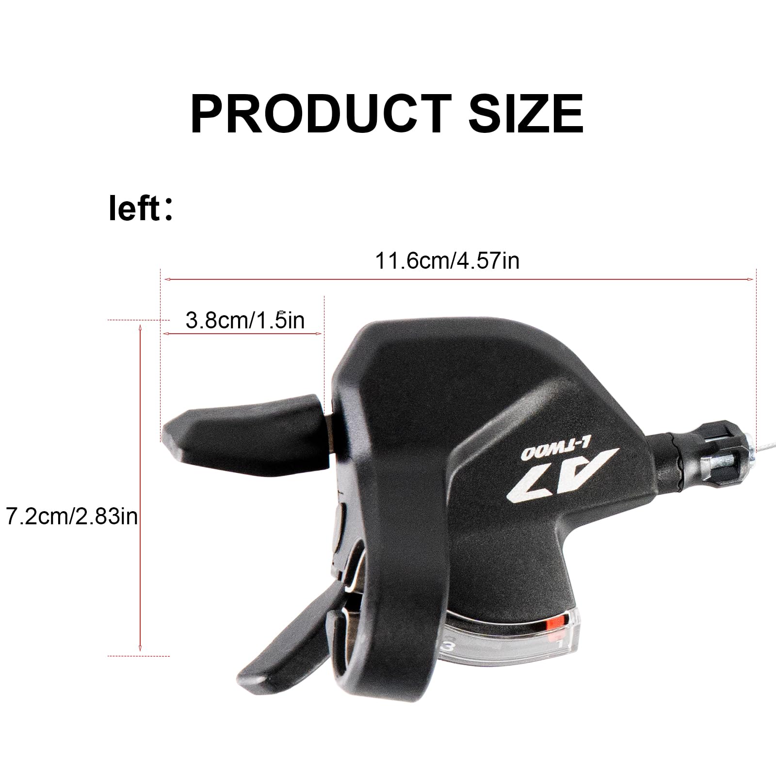 Chooee Palanca de cambio de bicicleta 3x10 velocidad para Shimano/Sram, palanca de cambio de bicicleta de montaña para MTB