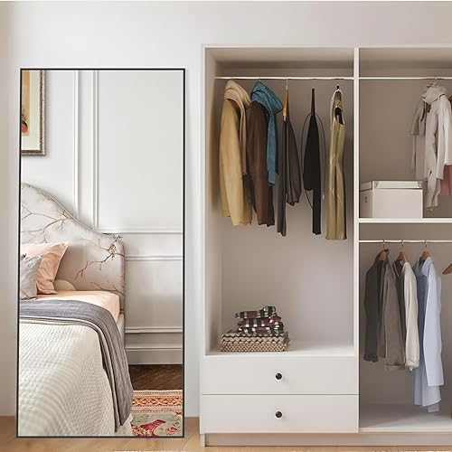 Miniatura 3 de CONGUILIAO Espejo de cuerpo completo de 71 x 28 pulgadas, espejo de cuerpo completo para colocar de pie, colgado o inclinado, espejo de piso con
