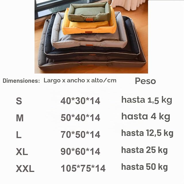 Foto 6 de 7 de XXIUDEE Cama ortopédica grande impermeable para perro, cama para mascotas, sofá y colchón para jaula de perro