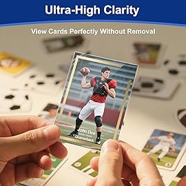 800 Pcs Soft Trading Card Sleeves, Top Loading Penny Card Sleeves for Standard Cards 2.5 X 3.5Ultra-Clear Card Protector for Game Cards, Baseball,Sports Cards,Mini Photos