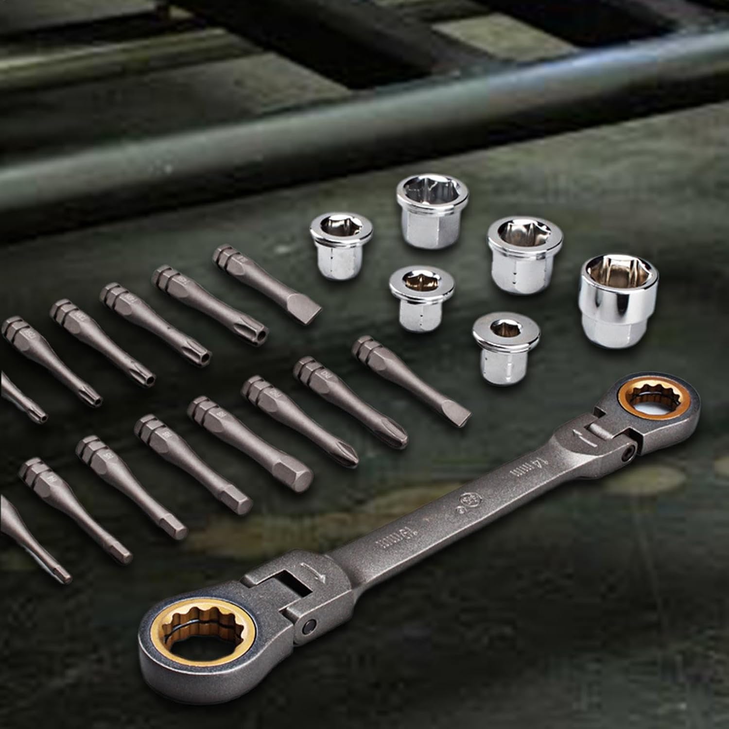 ソケットセット、ソケットレンチセット,プロのレンチセット - 多機能ホーム改善ツール、家電製品のための車両修理ツール、家具