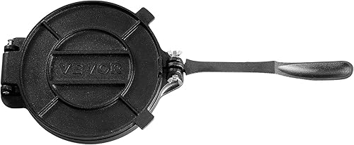 Miniatura 12 de VEVOR Prensa de tortilla, máquina de tortillas y Roti de 8 pulgadas, prensa de tortilladora resistente de hierro fundido, máquina de pataconera