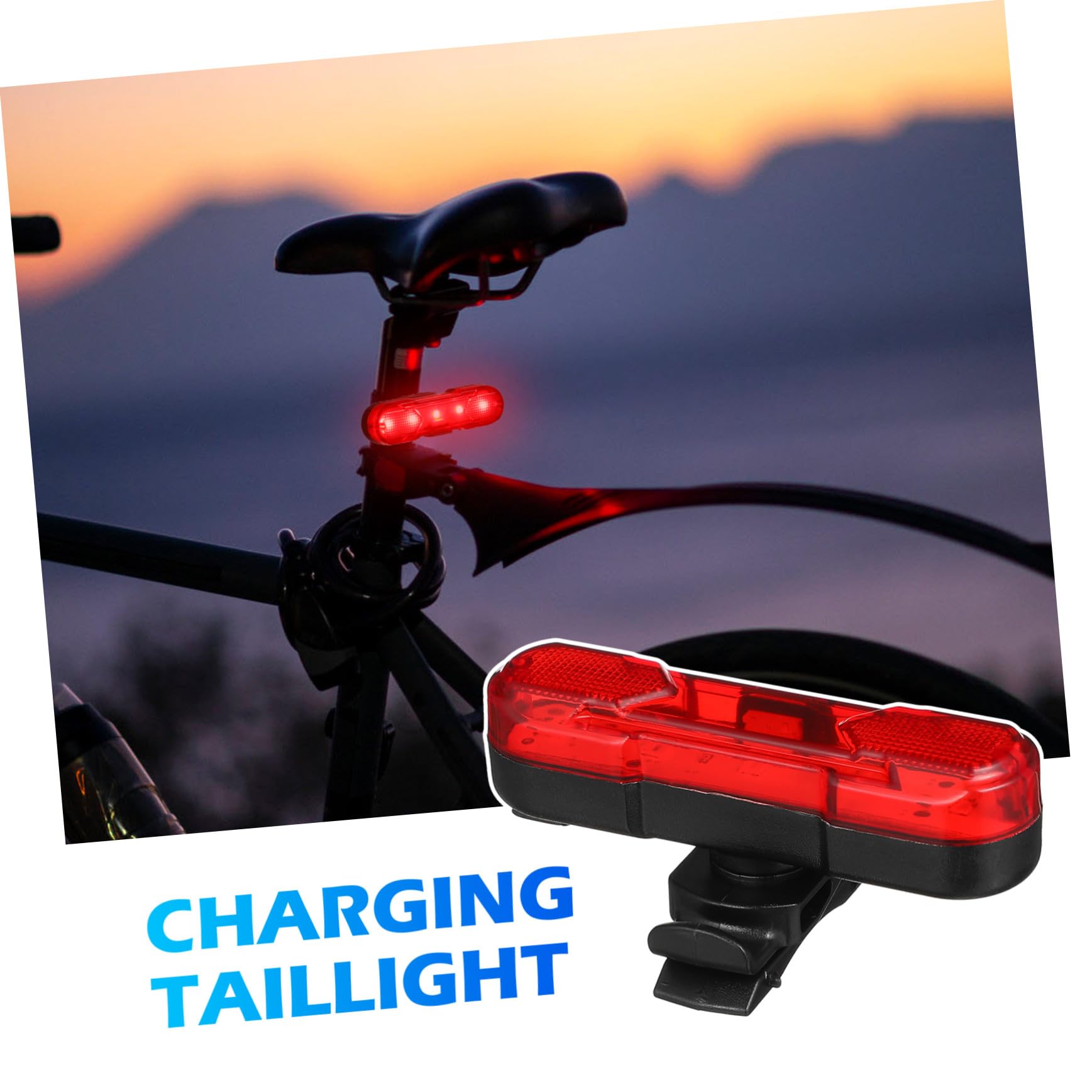 ifundom 4000mah Luce Posteriore per Bici Luci LED per Bicicletta Supporto per Telefono Clacson Batteria Ricaricabile Tramite USB per Guida Notturna in Mountain Bike