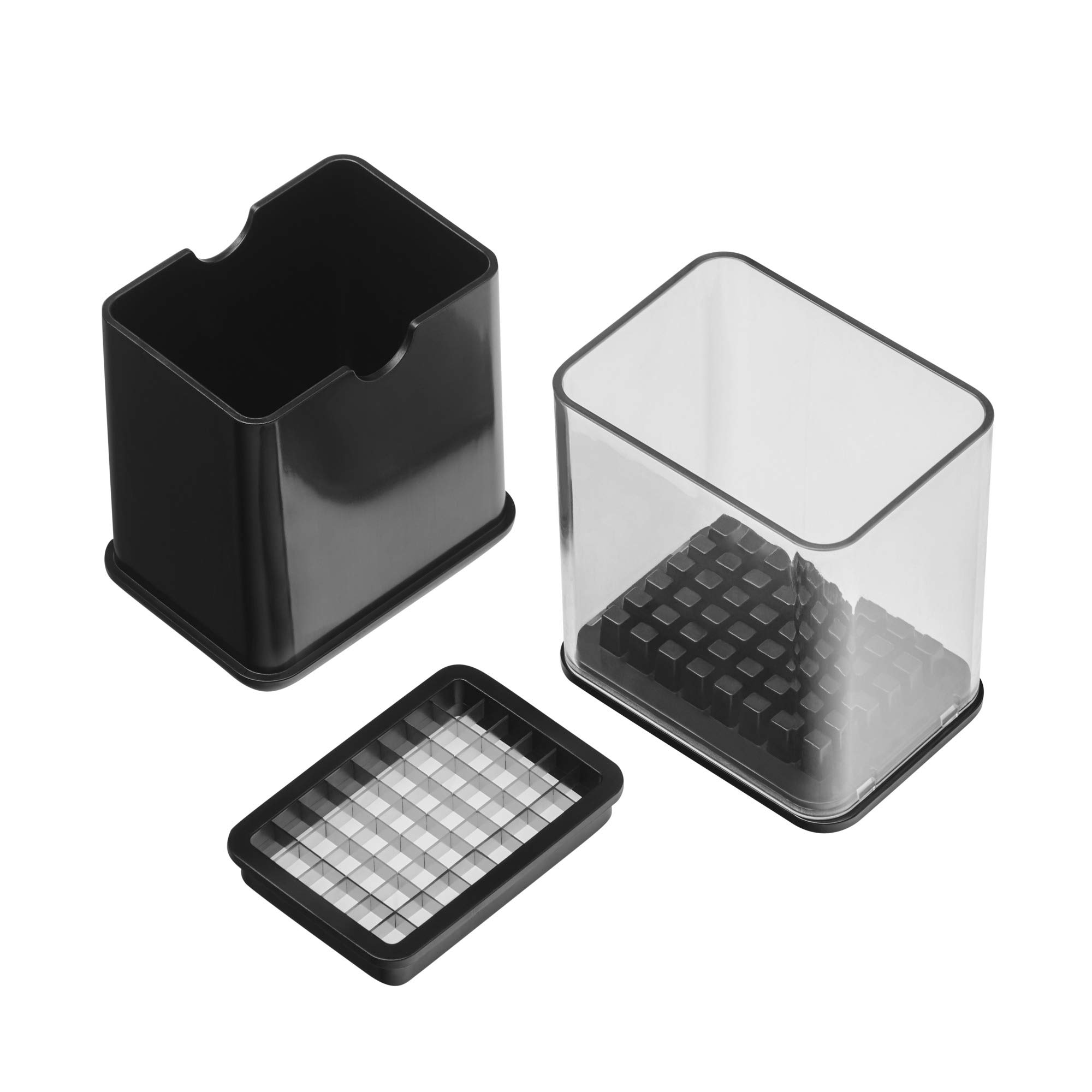 WMF Küchenminis mini frytkownica z tłuszczem/olejem, mini frytkownica z krajalnicą do ziemniaków, 1000 W, wyjmowany pojemnik na olej, na chrupiące frytki, stal nierdzewna matowa