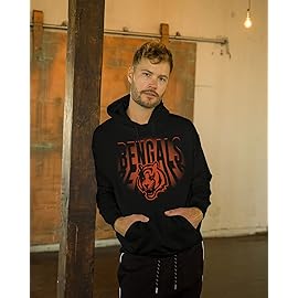 Junk Food Clothing x NFL - Cincinnati Bengals - Team Spotlight - Unisex Adult Pullover Fleece Hoodie for Men and Women - Size XX-Large